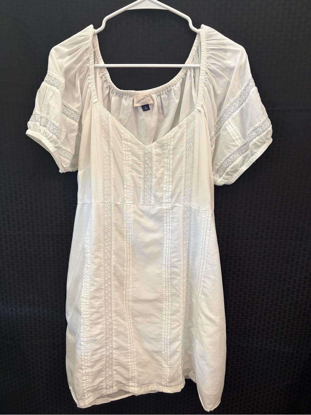 Universal Thread White Cotton Eyelet Mini Dress